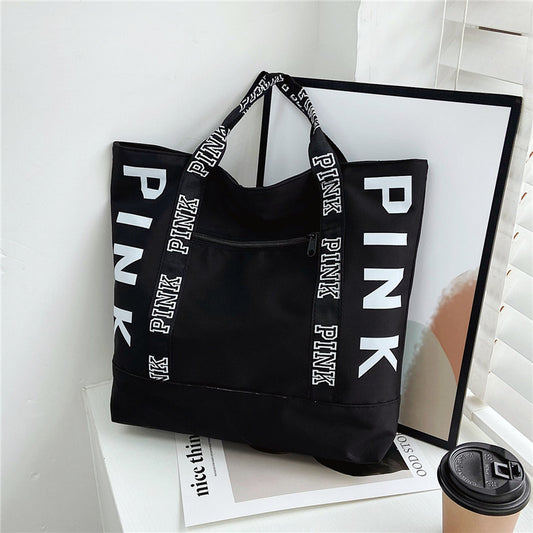 Women's tote bag with "PINK" pattern - 5 colors