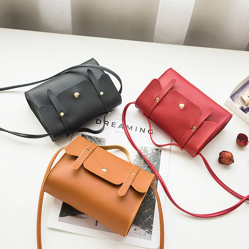 2018 New Fashion Shoulder Bag Female Cute Small Soft Sweet Candy Crossbody Bags for Women Lady's PU Leather Handbag Sac A Main