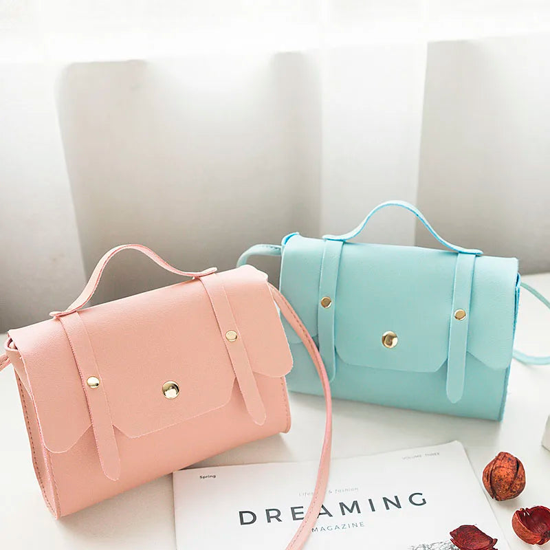 2018 New Fashion Shoulder Bag Female Cute Small Soft Sweet Candy Crossbody Bags for Women Lady's PU Leather Handbag Sac A Main