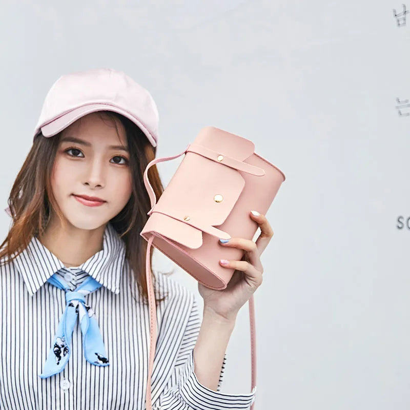 2018 New Fashion Shoulder Bag Female Cute Small Soft Sweet Candy Crossbody Bags for Women Lady's PU Leather Handbag Sac A Main