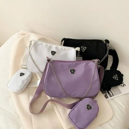 Women's 2-piece handbag - 3 colors